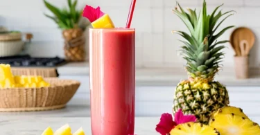 Hibiscus Tea Pineapple Smoothie Recipe