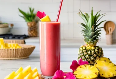 Hibiscus Tea Pineapple Smoothie Recipe