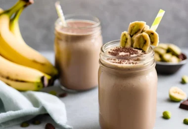 🍌🍫 Banana Chocolate Pistachio Smoothie